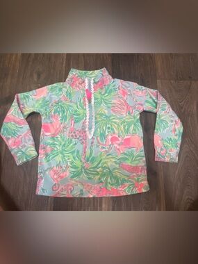 Lilly Pulitzer Girls Skipper Popover Sz S 4-5